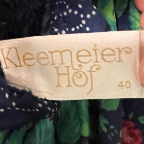Kleemeier Hof Vintage 70's Maxi Dress, Boho, Hippie Chic, Floral Print Sz 40 - Picture 4 of 14